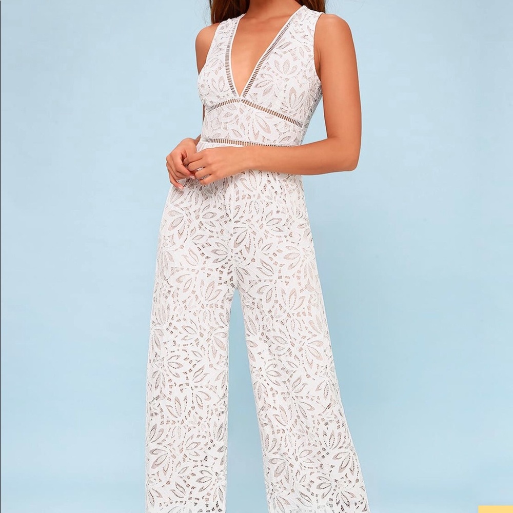 White Lace Jumpsuit